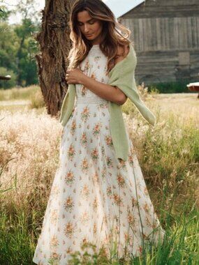 Doen Lilliane Dress Petit Bouquet de Chamonix Size XL NWT